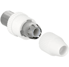 Koaxialkontakt med skruvförslutning