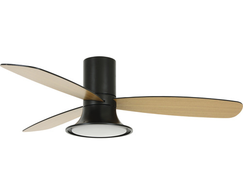 Takfläkt med tre blad och integrerad belysning