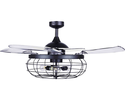 Takfläkt med lampa och fyra blad