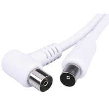 Koaxialkabel med vinkelkontakt