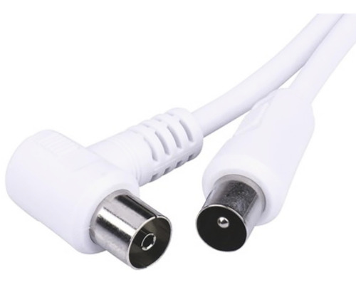 Koaxialkabel med vinkelkontakt