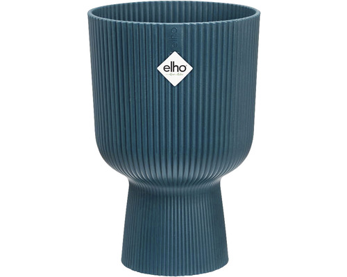 Blomkruka av plast med räfflad yta