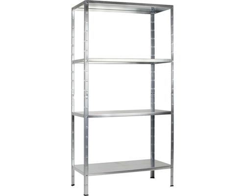 Förvaringshylla SCHULTE REGALWELT 190x100x40cm förzinkad 4 hyllplan max. 260kg Metallhylla med fyra nivåer