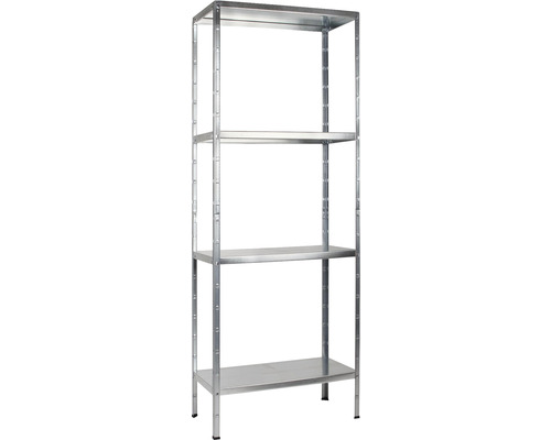 Förvaringshylla SCHULTE REGALWELT 180x60x40cm förzinkad 4 hyllplan max. 260kg Metallhylla med fyra nivåer