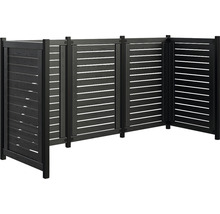 Soptunna i trä med lameller