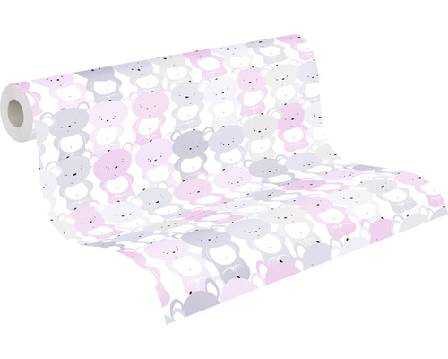 Tapetrulle med björnmönster för barnrum