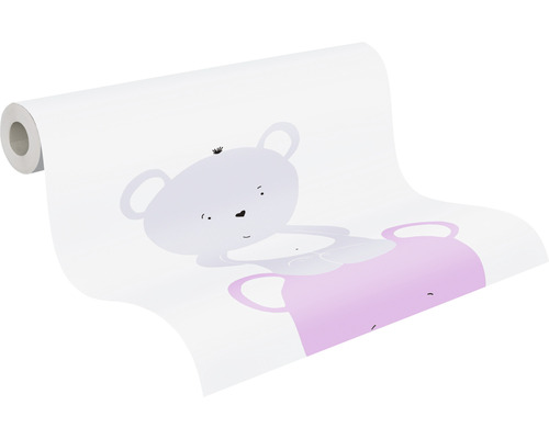 Tapetrulle med björnmönster för barnrum