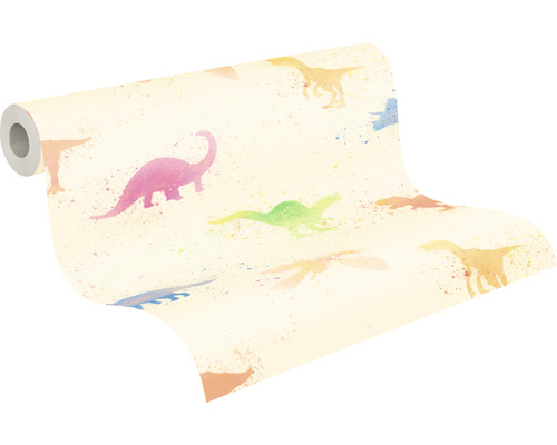 Tapetrulle med dinosauriemotiv