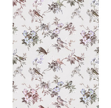 Tapet med fågel- och blomstermönster