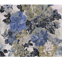 Blommönstrad tapet med blommig design