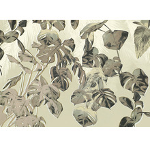Illustration av tropiska blad som tapetmönster