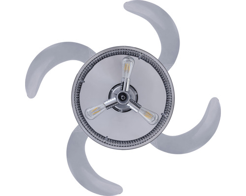 Takfläkt med lampa och fyra blad