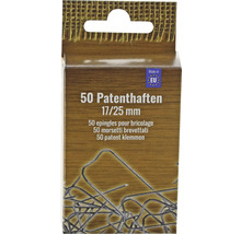 Förpackning med 50 patentklämmor, 17/25 mm