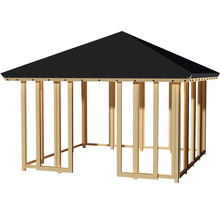Paviljong med träram och tak