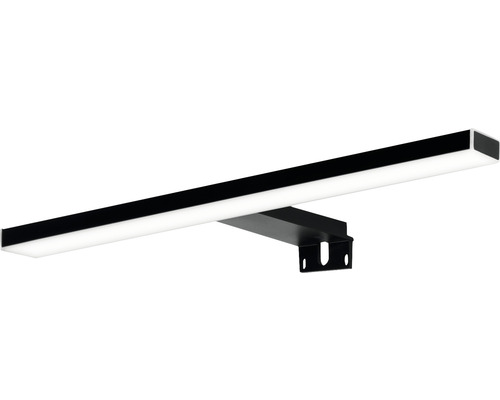 Svart LED-vägglampa för badrum