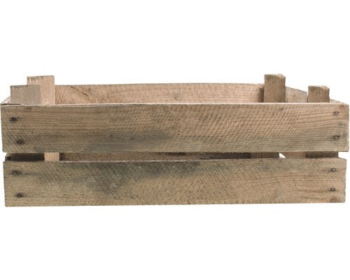 Trälåda, Äppellåda Wooden Box used low 40x50x25cm