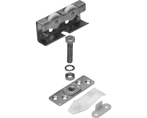 Montagesats HETTICH Tandem för skena opLine 3plus för en skjutdörr max 40kg