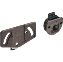 Montagesats HETTICH SlideLine 55 LN1 för en dörr 12 kg brun
