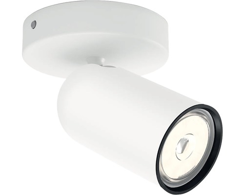 Vit taklampa med LED-spot