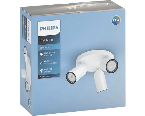 Förpackning för en Philips myLiving spotlight med LED-teknik