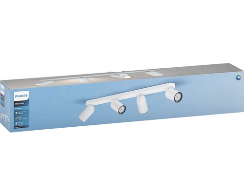 Förpackning för en Philips myLiving spotlampa med fyra spotlights