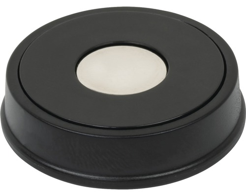 Rund magnetfot med metallinsats i mitten