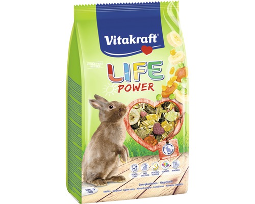 Vitakraft Life Power Kaninfoder för dvärgkaniner i påse