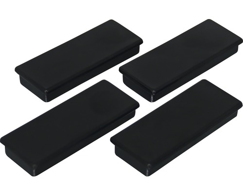 Whiteboardmagnet INDUSTRIAL svart 55x22,5mm 4-pack