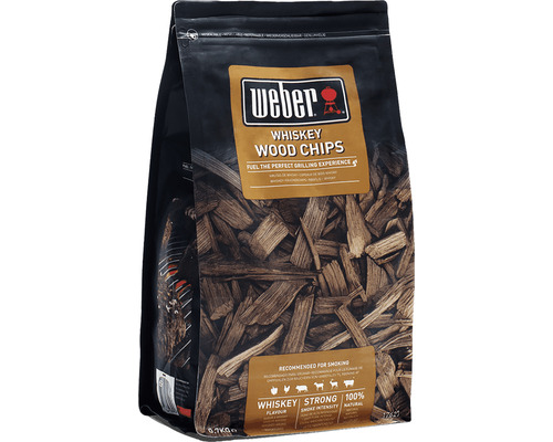 Weber Whiskey Wood Chips förpackning för grillar