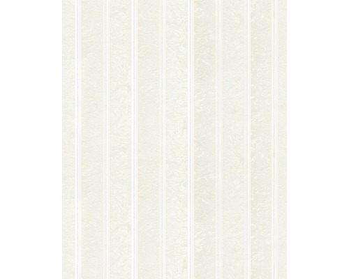 Tapet MARBURG randig glitter floral vit 71875 Tapetmönster med vertikala ränder