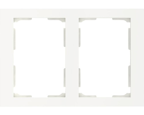 Täckram ELKO Plus 2-fack för 2-vägsuttag, vit, 1848817