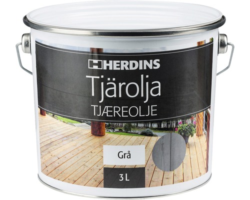 Tjärolja HERDINS pigmenterad grå 3L