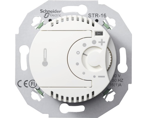 Rumstermostat SCHNEIDER ELECTRIC Renova elektronisk 2-polig 16A vit, 8580077 Schneider Electric Termostat STR-16