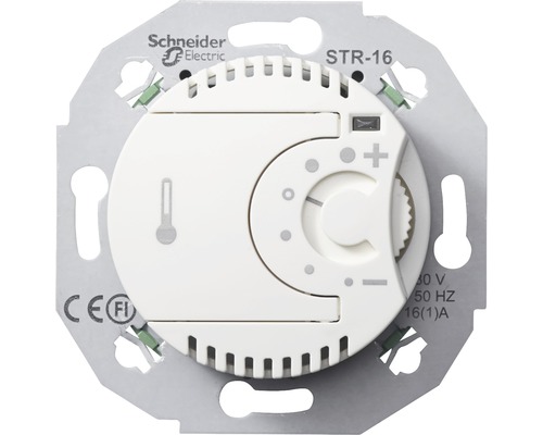 Rumstermostat SCHNEIDER ELECTRIC Renova elektronisk 2-polig 16A vit, 8580077