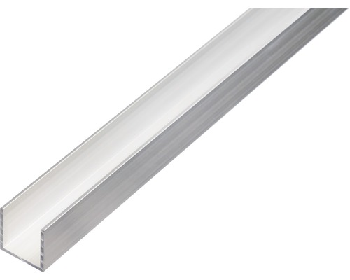 U-profil ALBERTS aluminium natur 25x25x25x2mm 1m Aluminium U-profil