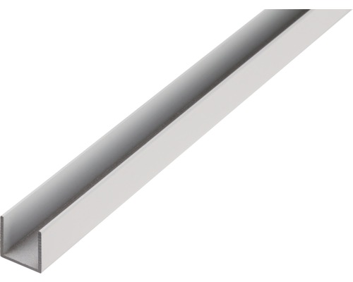 U-profil ALBERTS aluminium natur 20x15x20x1,5mm 2,6m U-profil av metall