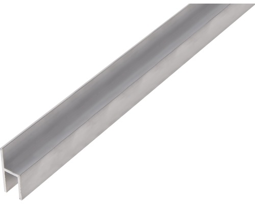 Stolprofil ALBERTS aluminium silver eloxerad 26x11x1,5x8mm 1m