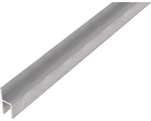 Stolprofil ALBERTS aluminium silver eloxerad 26x11x1,5x8mm 1m Aluminiumprofil för byggprojekt