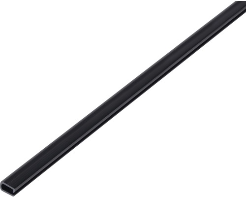 Ramprofil ALBERTS plast svart 7x4x0,5mm 1m