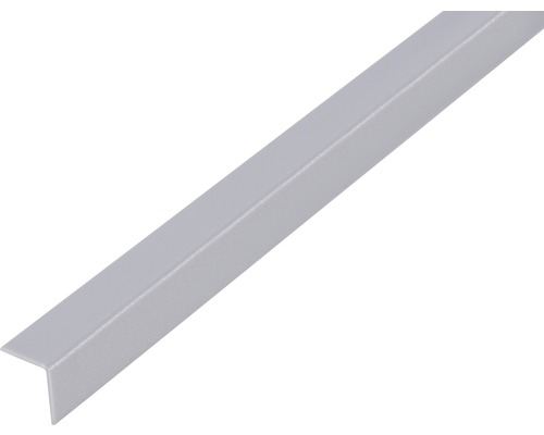 Vinkelprofil ALBERTS plast aluminiumgrå 10x10x1mm 1m