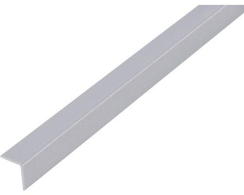 Vinkelprofil ALBERTS plast aluminiumgrå 10x10x1mm 1m Vinkelprofil av plast