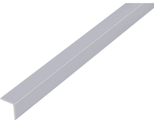Vinkelprofil ALBERTS plast aluminiumgrå 15x15x1mm 1m Vinkelprofil av plast