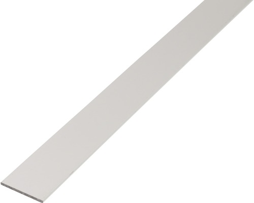Plattstav ALBERTS aluminium silver eloxerad 50x3mm 1m Plattstål
