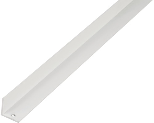 Vinkelprofil ALBERTS aluminium vit 20x20x1,5mm 2,6m Vinkelprofil i plast med fästhål