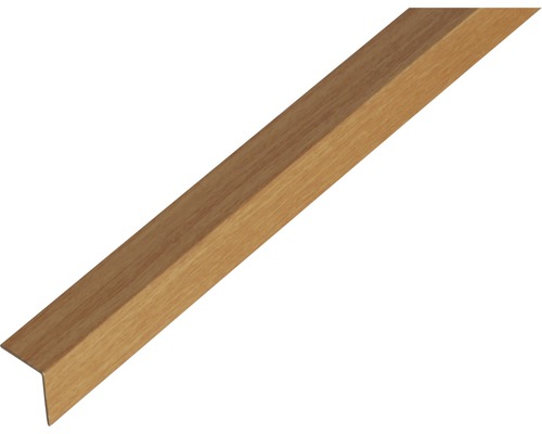 Vinkelprofil ALBERTS plast bok mörk 20x20x1mm 2,6m Hörnprofil av trä