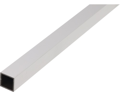 BA-profil ALBERTS fyrkant aluminium vit 20x20x1,5mm 2,6m Fyrkantigt metallrör