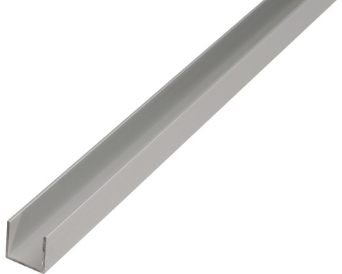 U-profil ALBERTS aluminium silver eloxerad 20x20x20x1,5mm 2,6m