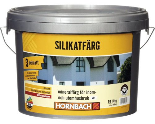 Hink silikatfärg för inom- och utomhusbruk, 10 liter