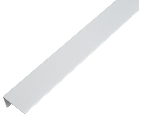Vinkelprofil ALBERTS plast aluminiumgrå 25x15x1mm 1m