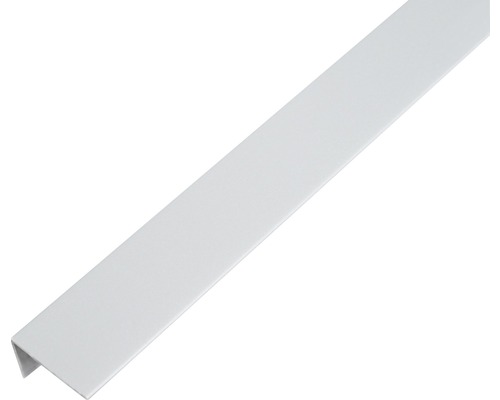 Vinkelprofil ALBERTS plast aluminiumgrå 25x15x1mm 1m Vinkelprofil av plast